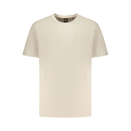BOSS T-SHIRT MANICHE CORTE UOMO BEIGE