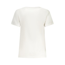 GUESS JEANS T-SHIRT MANICHE CORTE DONNA BIANCO