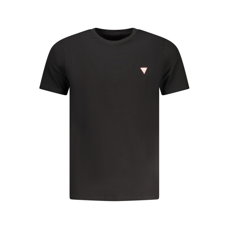 GUESS JEANS T-SHIRT MANICHE CORTE UOMO NERO