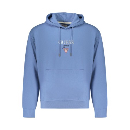 GUESS JEANS FELPA SENZA ZIP UOMO AZZURRO