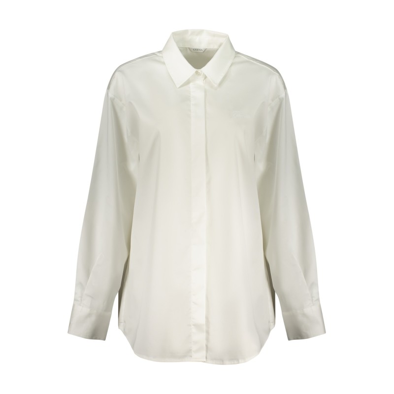 GUESS JEANS CAMICIA MANICHE LUNGHE DONNA BIANCO
