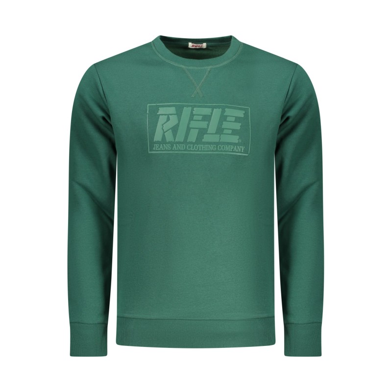 RIFLE FELPA SENZA ZIP UOMO VERDE