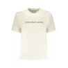 CALVIN KLEIN T-SHIRT MANICHE CORTE DONNA BEIGE