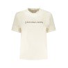 CALVIN KLEIN T-SHIRT MANICHE CORTE DONNA BEIGE