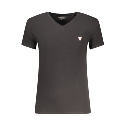 GUESS JEANS T-SHIRT MANICHE CORTE UOMO NERO