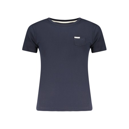 GUESS JEANS T-SHIRT MANICHE CORTE DONNA BLU