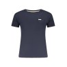 GUESS JEANS T-SHIRT MANICHE CORTE DONNA BLU