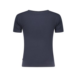 GUESS JEANS T-SHIRT MANICHE CORTE DONNA BLU