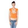 ZUELEMENTS T-SHIRT MANICHE CORTE DONNA ARANCIO