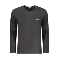 BOSS T-SHIRT MANICHE LUNGHE UOMO NERO