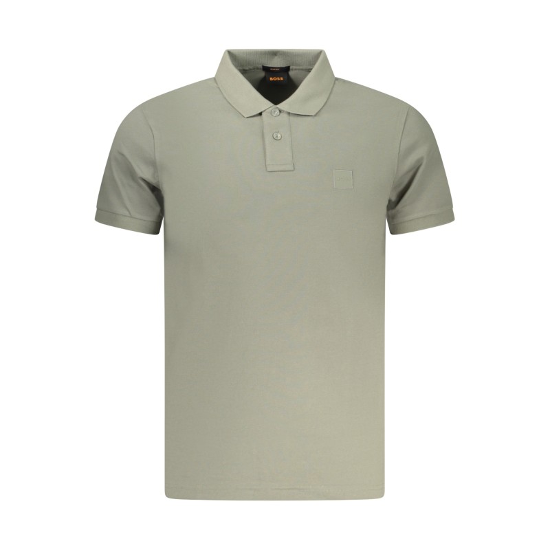 BOSS POLO MANICHE CORTE UOMO VERDE