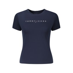 TOMMY HILFIGER T-SHIRT MANICHE CORTE DONNA BLU