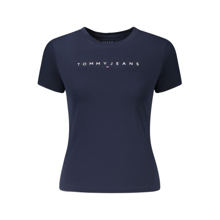 TOMMY HILFIGER T-SHIRT MANICHE CORTE DONNA BLU