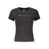 TOMMY HILFIGER T-SHIRT MANICHE CORTE DONNA NERO