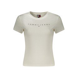 TOMMY HILFIGER T-SHIRT MANICHE CORTE DONNA BIANCO