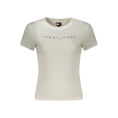 TOMMY HILFIGER T-SHIRT MANICHE CORTE DONNA BIANCO
