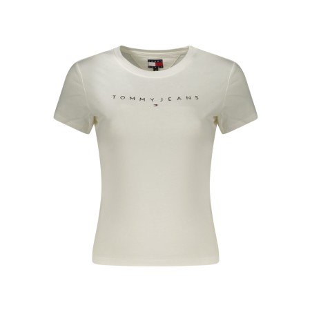 TOMMY HILFIGER T-SHIRT MANICHE CORTE DONNA BIANCO