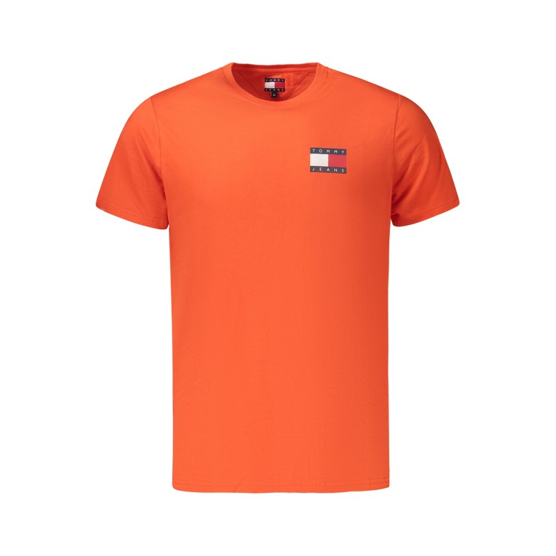 TOMMY HILFIGER T-SHIRT MANICHE CORTE UOMO ARANCIO