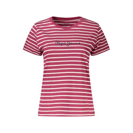 PEPE JEANS T-SHIRT MANICHE CORTE DONNA VIOLA