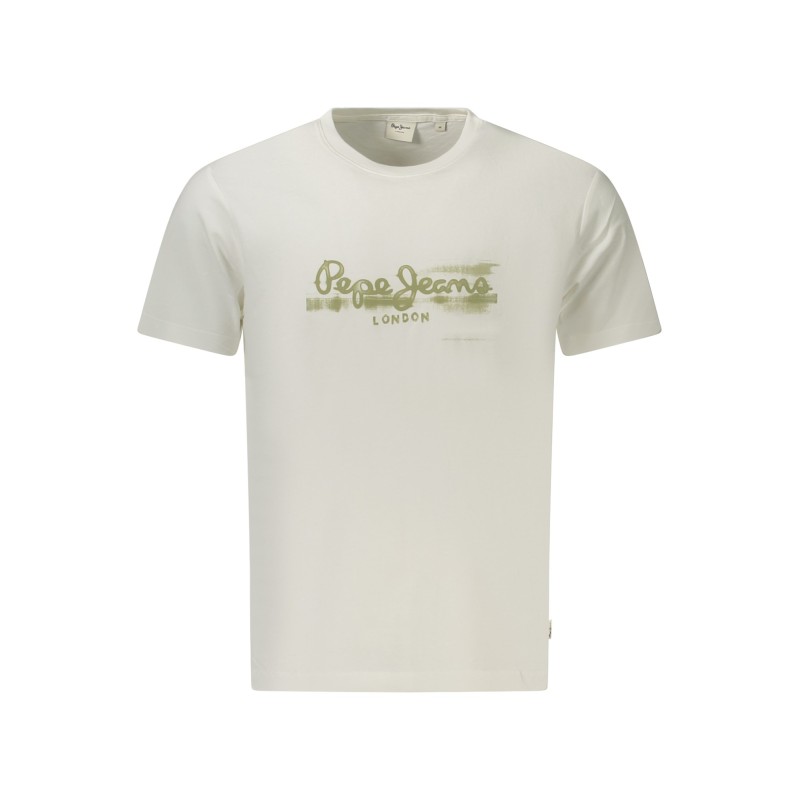 PEPE JEANS T-SHIRT MANICHE CORTE UOMO BIANCO