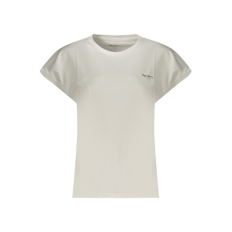PEPE JEANS T-SHIRT MANICHE CORTE DONNA BIANCO