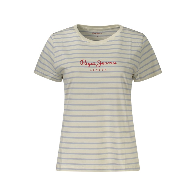 PEPE JEANS T-SHIRT MANICHE CORTE DONNA BIANCO