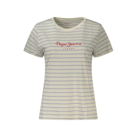PEPE JEANS T-SHIRT MANICHE CORTE DONNA BIANCO