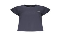 PEPE JEANS T-SHIRT MANICHE CORTE DONNA BLU