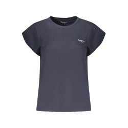 PEPE JEANS T-SHIRT MANICHE CORTE DONNA BLU