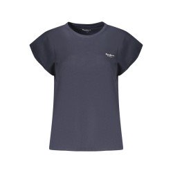 PEPE JEANS T-SHIRT MANICHE CORTE DONNA BLU