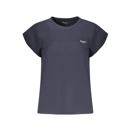 PEPE JEANS T-SHIRT MANICHE CORTE DONNA BLU