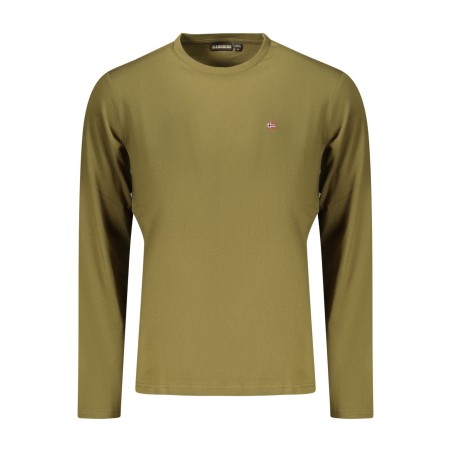 NAPAPIJRI T-SHIRT MANICHE LUNGHE UOMO VERDE
