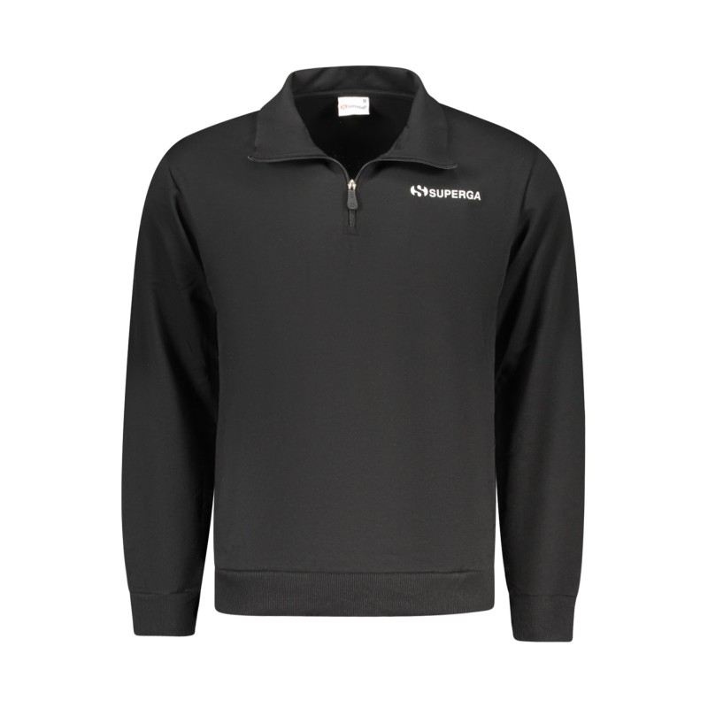 SUPERGA FELPA SENZA ZIP UOMO NERO