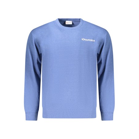 SUPERGA FELPA SENZA ZIP UOMO AZZURRO