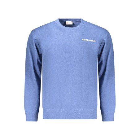 SUPERGA FELPA SENZA ZIP UOMO AZZURRO