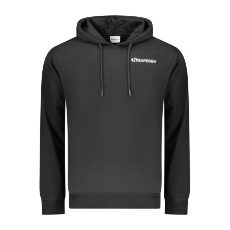 SUPERGA FELPA SENZA ZIP UOMO NERO
