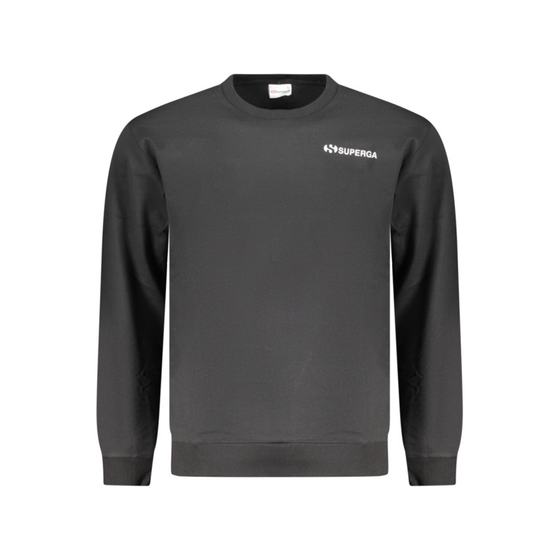 SUPERGA FELPA SENZA ZIP UOMO NERO