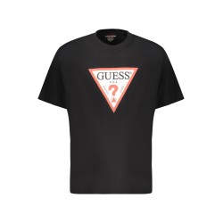 GUESS JEANS T-SHIRT MANICHE CORTE UOMO NERO