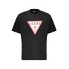 GUESS JEANS T-SHIRT MANICHE CORTE UOMO NERO