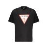 GUESS JEANS T-SHIRT MANICHE CORTE UOMO NERO