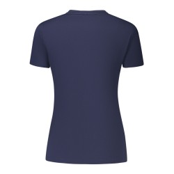 GUESS JEANS T-SHIRT MANICHE CORTE DONNA BLU