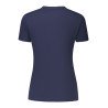 GUESS JEANS T-SHIRT MANICHE CORTE DONNA BLU