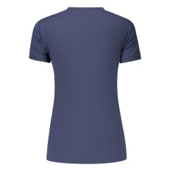 GUESS JEANS T-SHIRT MANICHE CORTE DONNA BLU