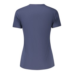 GUESS JEANS T-SHIRT MANICHE CORTE DONNA BLU