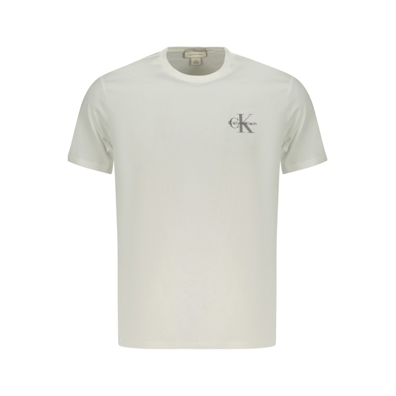 CALVIN KLEIN T-SHIRT MANICHE CORTE UOMO BIANCO