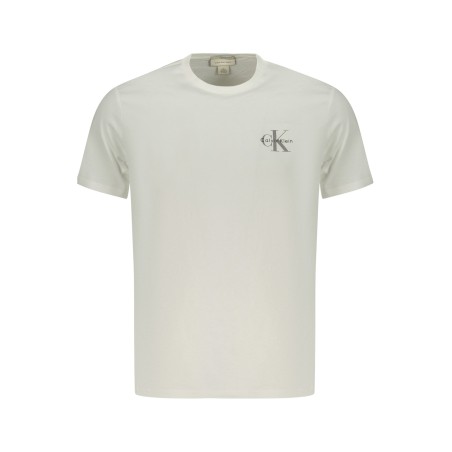 CALVIN KLEIN T-SHIRT MANICHE CORTE UOMO BIANCO