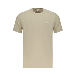 CALVIN KLEIN T-SHIRT MANICHE CORTE UOMO BEIGE