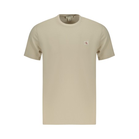 CALVIN KLEIN T-SHIRT MANICHE CORTE UOMO BEIGE
