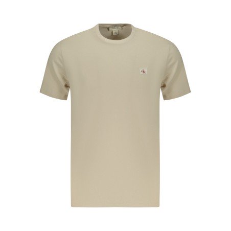 CALVIN KLEIN T-SHIRT MANICHE CORTE UOMO BEIGE