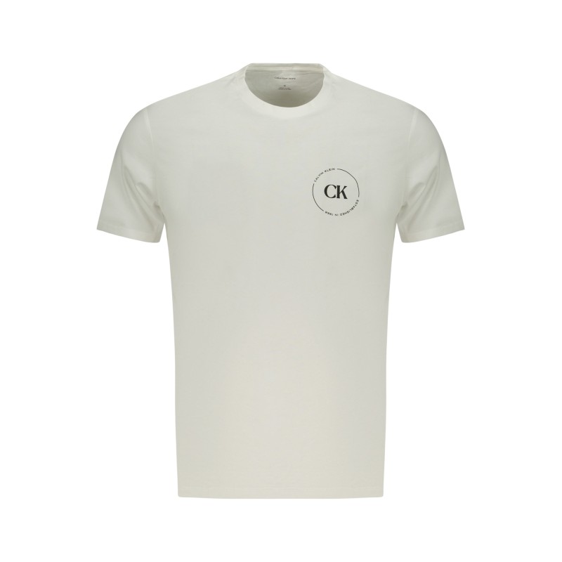 CALVIN KLEIN T-SHIRT MANICHE CORTE UOMO BIANCO